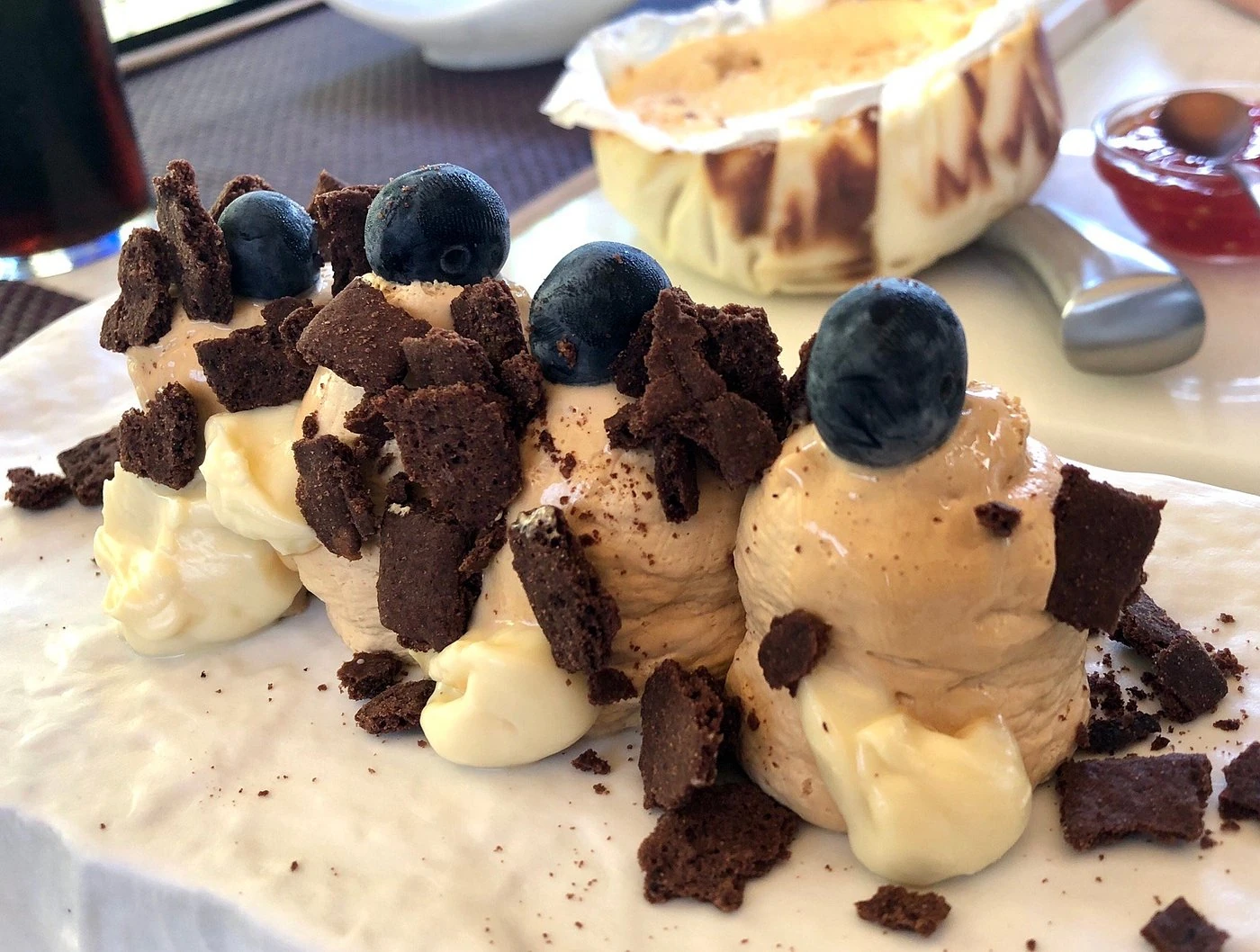 Postre casero de la casa